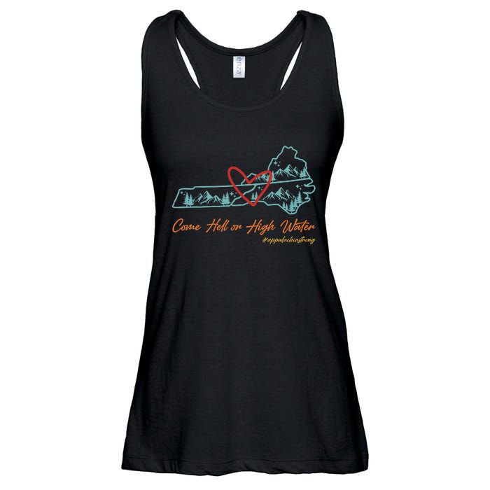 Come Hell Or High Water – Appalachian Strong Retro Ladies Essential Flowy Tank