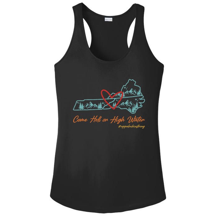 Come Hell Or High Water – Appalachian Strong Retro Ladies PosiCharge Competitor Racerback Tank