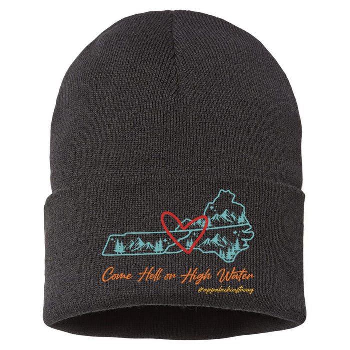 Come Hell Or High Water – Appalachian Strong Retro Sustainable Knit Beanie