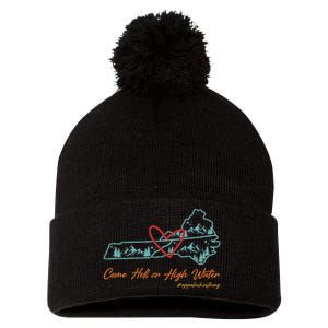 Come Hell Or High Water – Appalachian Strong Retro Pom Pom 12in Knit Beanie