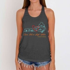 Come Hell Or High Water – Appalachian Strong Retro Women's Knotted Racerback Tank