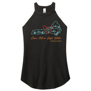 Come Hell Or High Water – Appalachian Strong Retro Women's Perfect Tri Rocker Tank