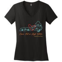 Come Hell Or High Water – Appalachian Strong Retro Women's V-Neck T-Shirt