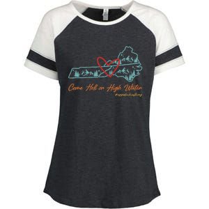 Come Hell Or High Water – Appalachian Strong Retro Enza Ladies Jersey Colorblock Tee