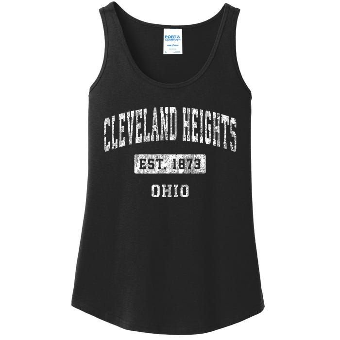 Cleveland Heights Ohio Oh Vintage Established Sports Ladies Essential Tank