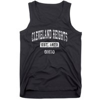 Cleveland Heights Ohio Oh Vintage Established Sports Tank Top