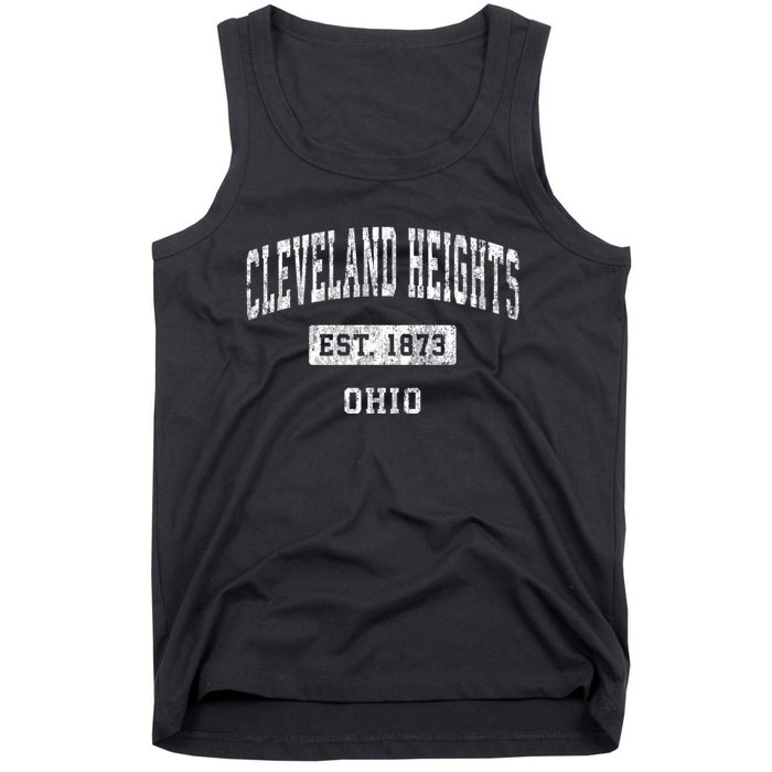 Cleveland Heights Ohio Oh Vintage Established Sports Tank Top