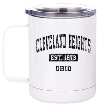 Cleveland Heights Ohio Oh Vintage Established Sports 12 oz Stainless Steel Tumbler Cup