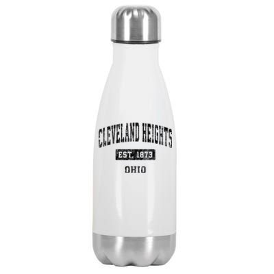 Cleveland Heights Ohio Oh Vintage Established Sports Stainless Steel Insulated Water Bottle