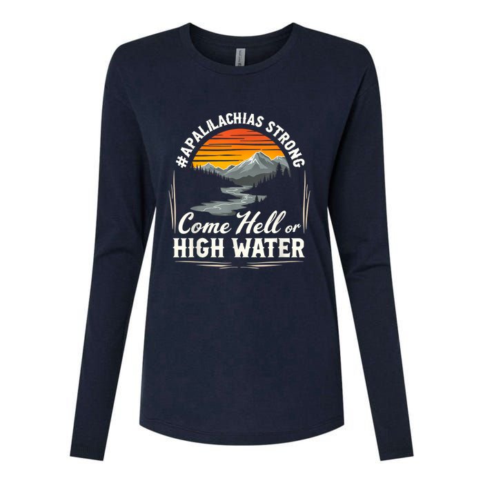 Come Hell Or High Water Mountain Appalachia Strong Nc Vn Tn Womens Cotton Relaxed Long Sleeve T-Shirt