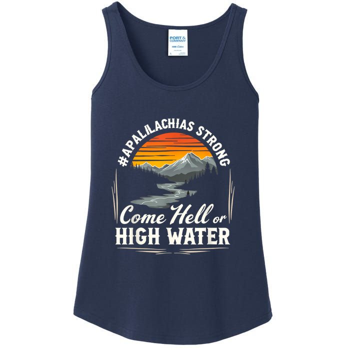 Come Hell Or High Water Mountain Appalachia Strong Nc Vn Tn Ladies Essential Tank