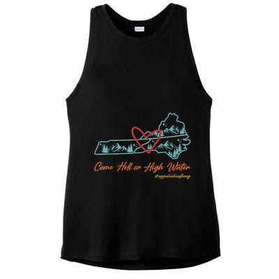 Come Hell Or High Water – Appalachian Strong Retro Ladies PosiCharge Tri-Blend Wicking Tank