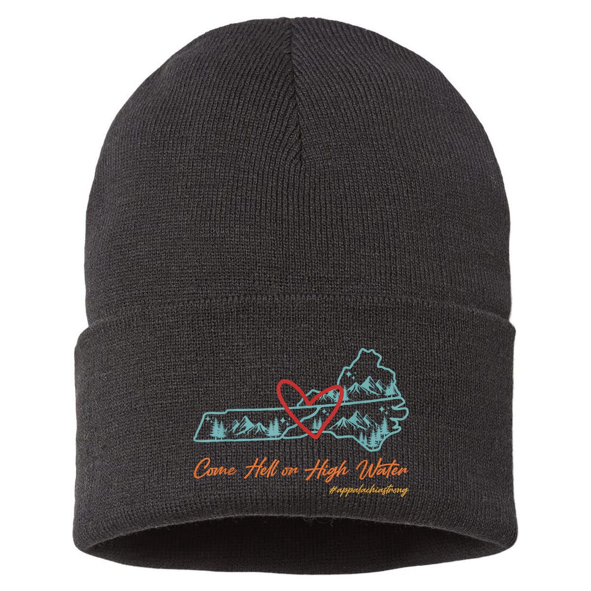 Come Hell Or High Water – Appalachian Strong Retro Sustainable Knit Beanie