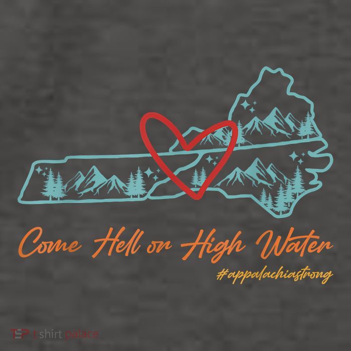 Come Hell Or High Water – Appalachian Strong Retro Vector Backpack