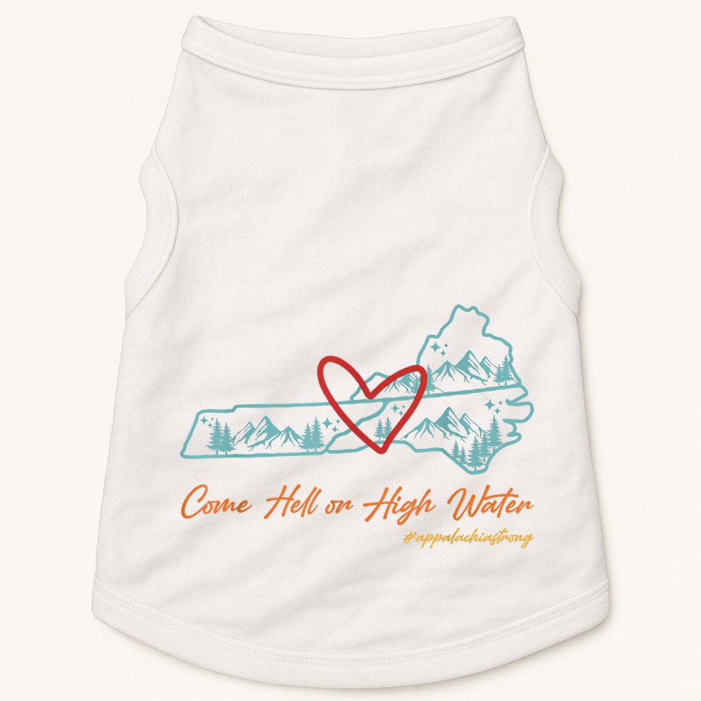 Come Hell Or High Water – Appalachian Strong Retro Doggie Tank
