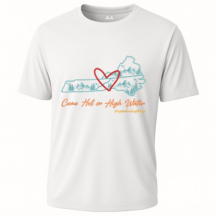 Come Hell Or High Water – Appalachian Strong Retro Cooling Performance Crew T-Shirt