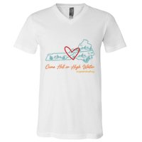 Come Hell Or High Water – Appalachian Strong Retro V-Neck T-Shirt