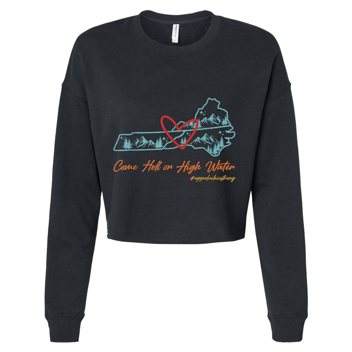 Come Hell Or High Water – Appalachian Strong Retro V-Neck T-Shirt