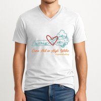 Come Hell Or High Water – Appalachian Strong Retro V-Neck T-Shirt