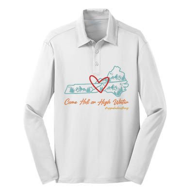 Come Hell Or High Water – Appalachian Strong Retro Silk Touch Performance Long Sleeve Polo