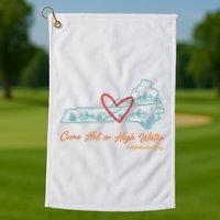 Come Hell Or High Water – Appalachian Strong Retro Golf Towel