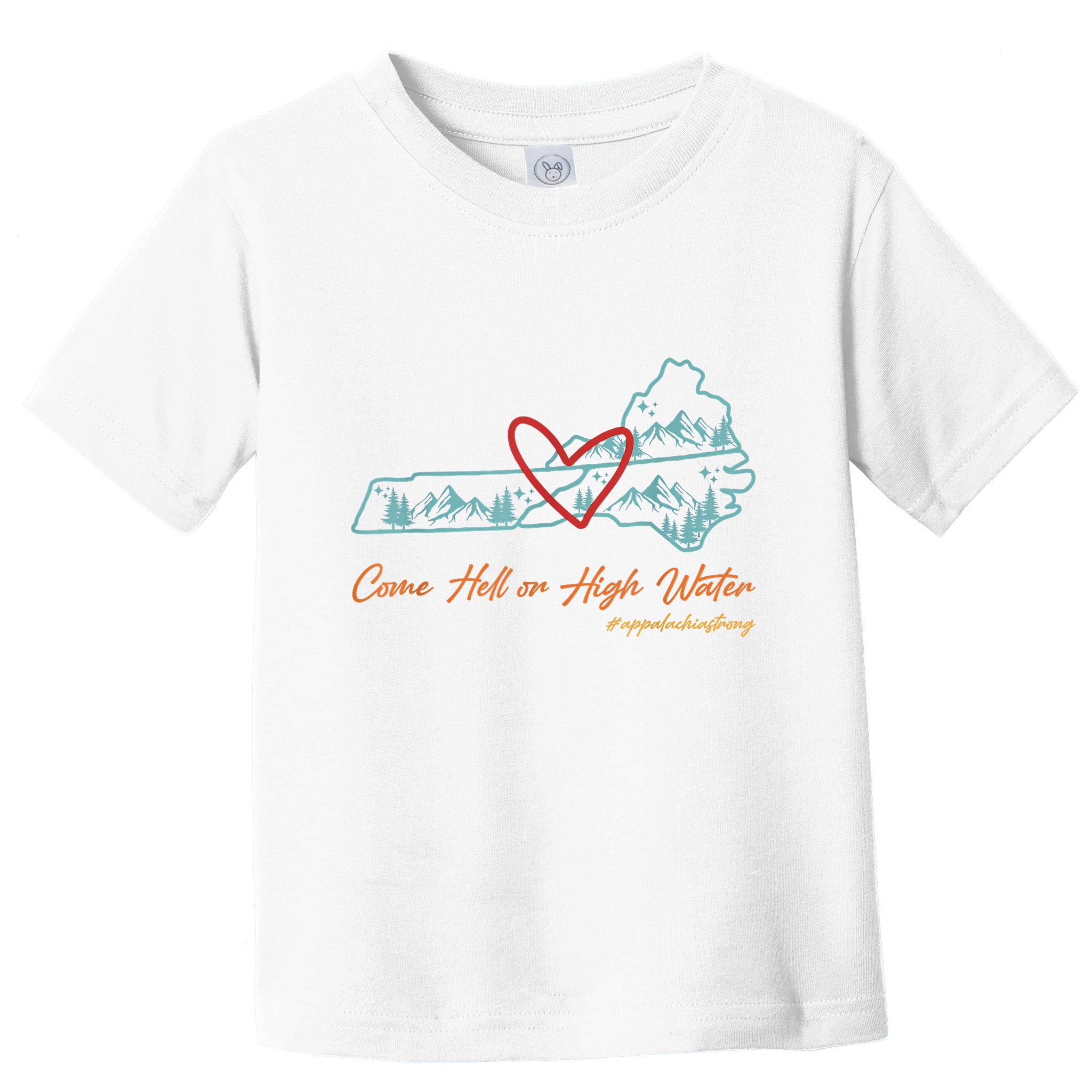 Come Hell Or High Water – Appalachian Strong Retro Toddler T-Shirt