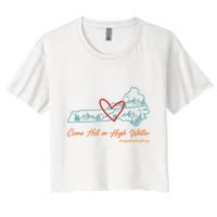 Come Hell Or High Water – Appalachian Strong Retro Women's Crop Top Tee