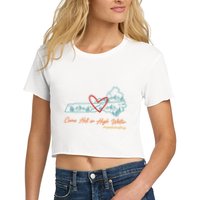 Come Hell Or High Water – Appalachian Strong Retro Women's Crop Top Tee