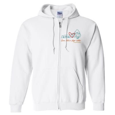 Come Hell Or High Water – Appalachian Strong Retro Full Zip Hoodie