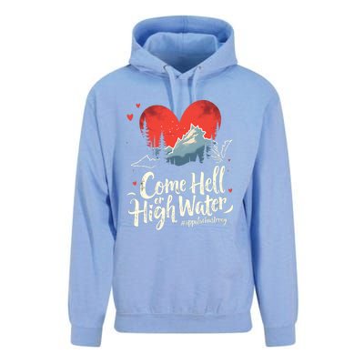 Come Hell Or High Water Mountain Appalachia Strong Nc Vn Tn Unisex Surf Hoodie