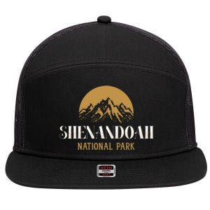 Camping Hiking Outdoor Gift Shenandoah National Park Gift 7 Panel Mesh Trucker Snapback Hat