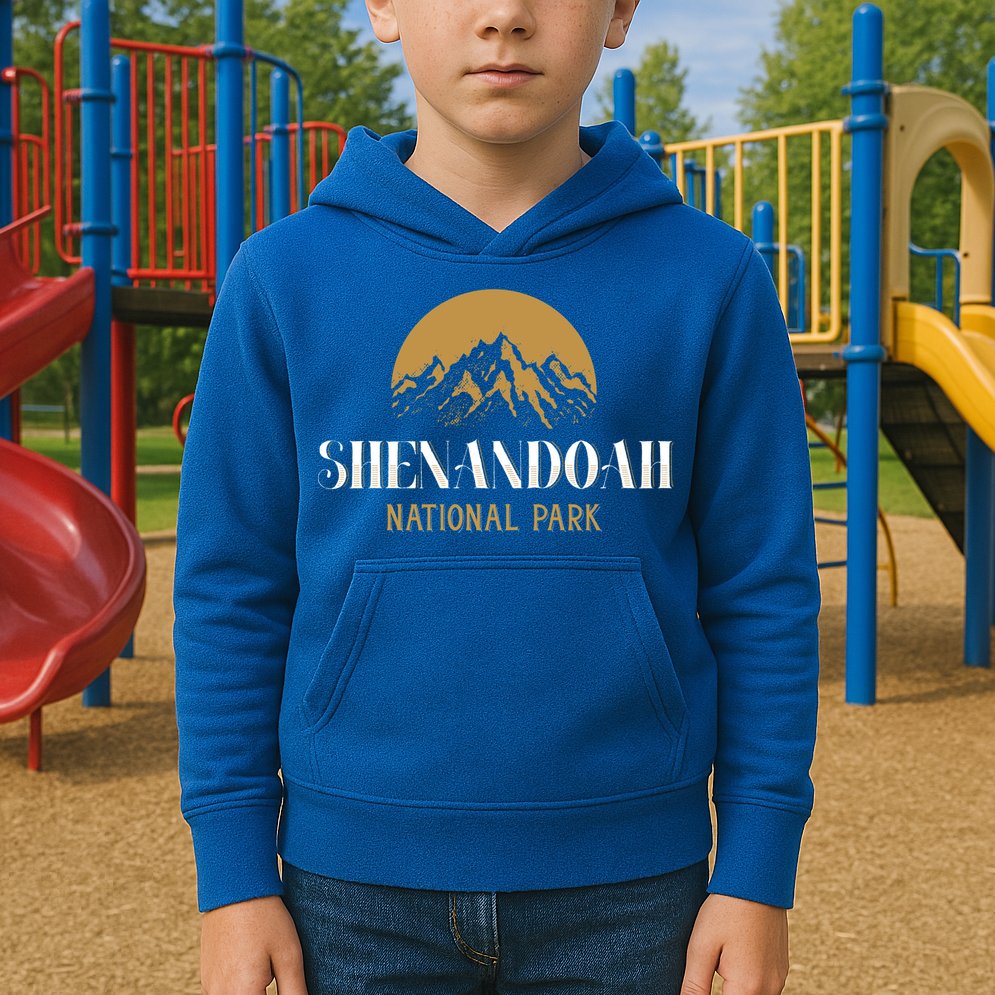 Camping Hiking Outdoor Gift Shenandoah National Park Gift Kids Hoodie
