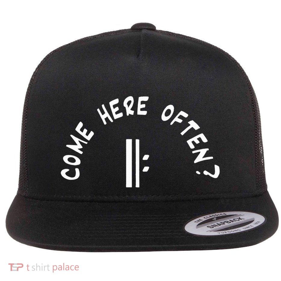 Come Here Often Flat Bill Trucker Hat