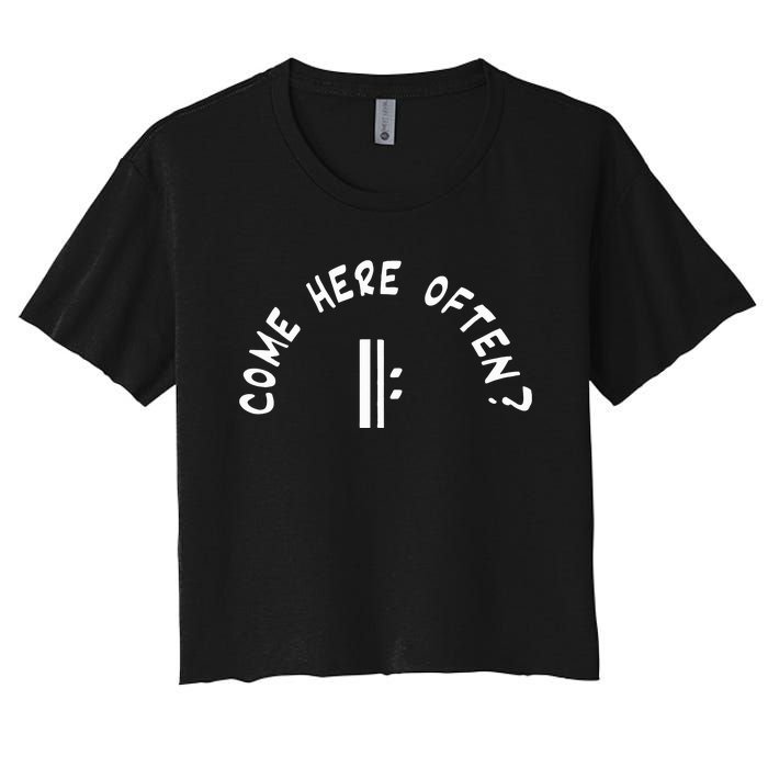 Come Here Often Women's Crop Top Tee