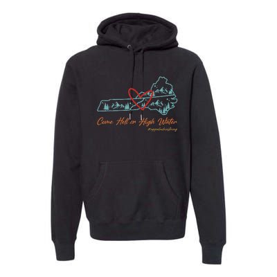 Come Hell Or High Water – Appalachian Strong Retro Premium Hoodie