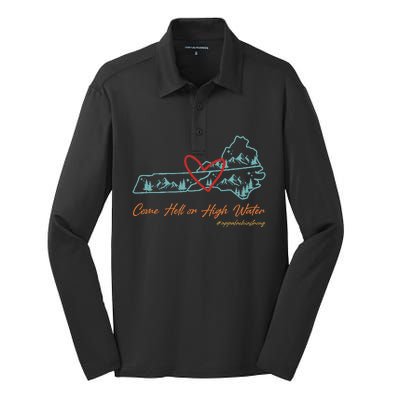 Come Hell Or High Water – Appalachian Strong Retro Silk Touch Performance Long Sleeve Polo