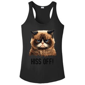 Cat Hiss Off Funny Cat Lover Kitten Quotes Women Ladies PosiCharge Competitor Racerback Tank