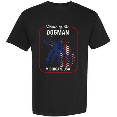 Cryptid Home of the Michigan Dogman Garment-Dyed Heavyweight T-Shirt