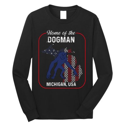 Cryptid Home of the Michigan Dogman Long Sleeve Shirt