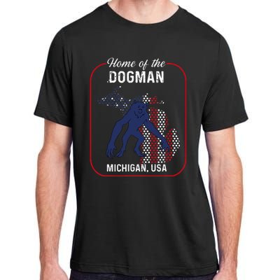 Cryptid Home of the Michigan Dogman Adult ChromaSoft Performance T-Shirt