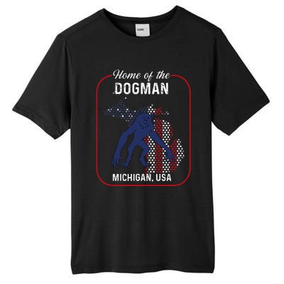 Cryptid Home of the Michigan Dogman Tall Fusion ChromaSoft Performance T-Shirt