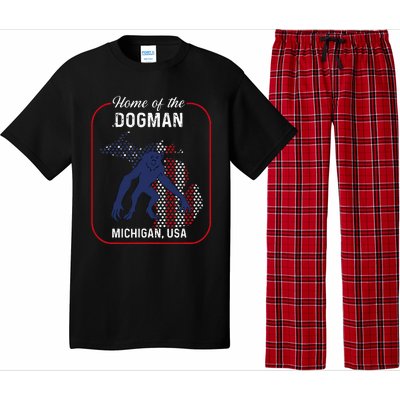 Cryptid Home of the Michigan Dogman Pajama Set