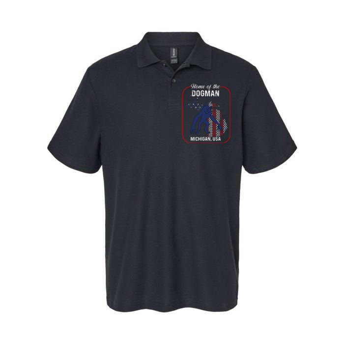 Cryptid Home of the Michigan Dogman Softstyle Adult Sport Polo