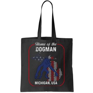 Cryptid Home of the Michigan Dogman Tote Bag