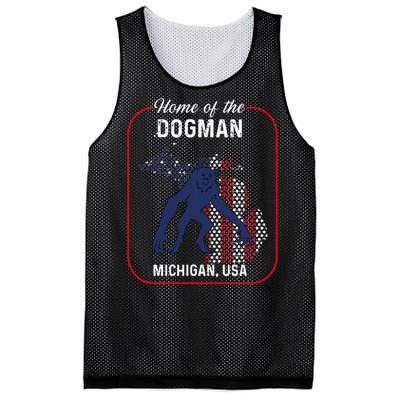 Cryptid Home of the Michigan Dogman Mesh Reversible Basketball Jersey Tank