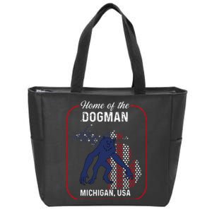 Cryptid Home of the Michigan Dogman Zip Tote Bag