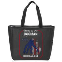 Cryptid Home of the Michigan Dogman Zip Tote Bag