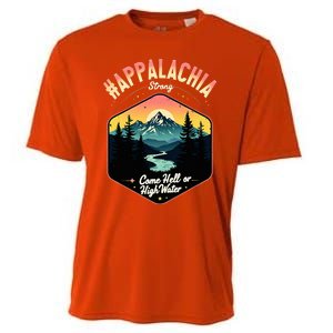 Come Hell Or High Water Nc Mountains Appalachia Strong Cooling Performance Crew T-Shirt