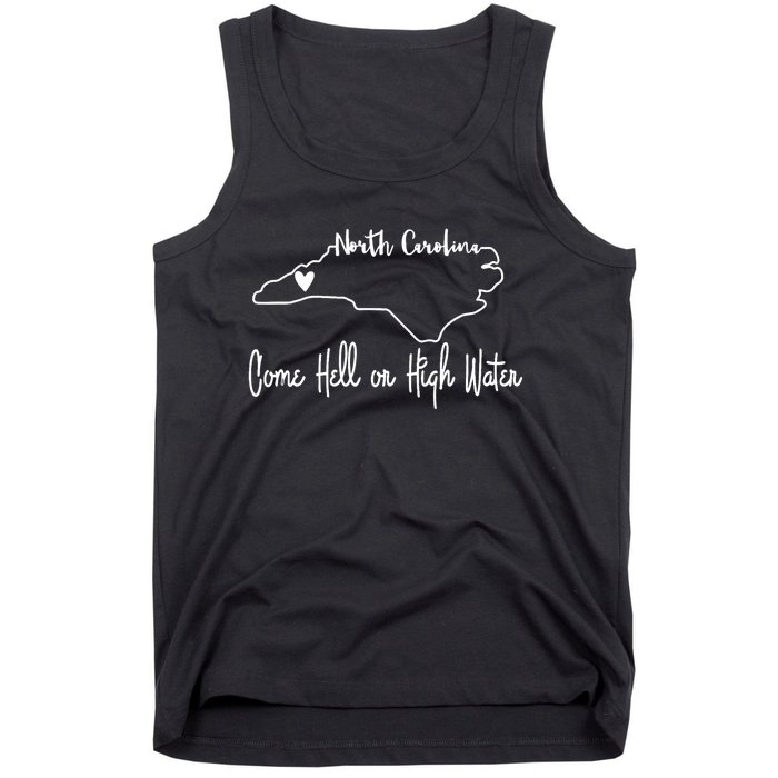 Come Hell Or High Water Hurricane Motivational Appalachia Tank Top