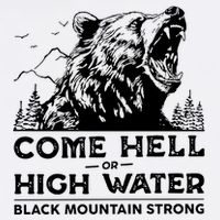 Come Hell Or High Water Black Mountain Strong Adult Drive Performance Visor